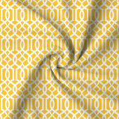 Chic Yellow Trellis Lattice Muster Stoff
