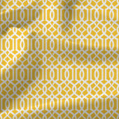 Chic Yellow Trellis Lattice Muster Stoff