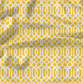 Chic Yellow Trellis Lattice Muster Stoff