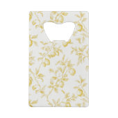 Chic Yellow White Lemons Geldbeutel Flaschenöffner (Rückseite)