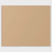 Chic Yellowish-Brown Soft Pastel Camel Schlichte F Geschenkpapier (Flach)