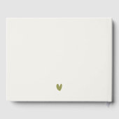 Chic Yosemite National Park CA Wasserfarbenhochzei Gästebuch (Rückseite)