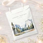 Chic Yosemite National Park CA Wasserfarbenhochzei Geschenktütchen (Ausgeschnitten)