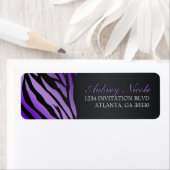 Chic Zebra 16 . Geburtstag Address Labels (Insitu)