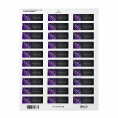 Chic Zebra 16 . Geburtstag Address Labels (Vorne)