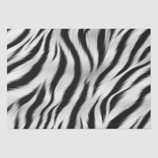 Chic Zebra Animal Print Brautparty Seidenpapier (Vorderseite)