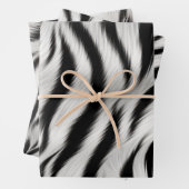 Chic Zebra Animal Print Wedding Geschenkpapier Set (Beispiel)