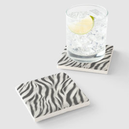 Chic Zebra Animal Print Wedding Steinuntersetzer