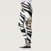 Chic Zebra Muster Personalisierte Leggings (Links)