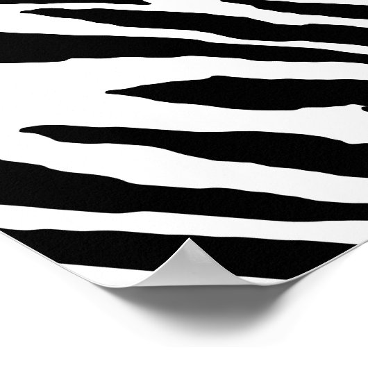 Chic Zebra Print 5 ft Banner Light Rosa Band Poster (Ecke)