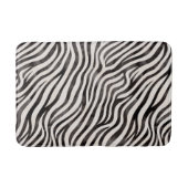 Chic Zebra Print Bath Mat Badematte (Vorderseite)