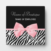 Chic Zebra Print Boutique Light Fotoplatte (Vorderseite)