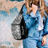 Chic Zebra Print Crossbody Bag