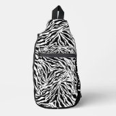 Chic Zebra Print Crossbody Bag (Vorderseite)