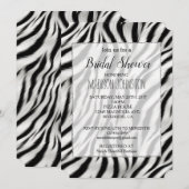 Chic Zebra Print Einladung (Vorne/Hinten)