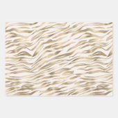 Chic Zebra Print Geschenkpapier Set (Vorderseite)