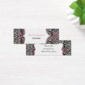 Chic Zebra Print Pink Personalisierte Geschenktast (Schreibtisch)