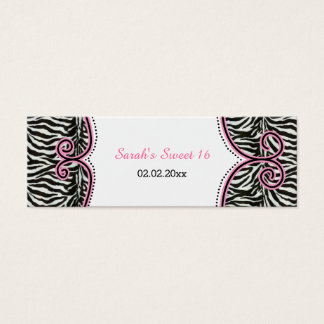 Chic Zebra Print Pink Personalisierte Geschenktast