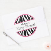 Chic Zebra Print Sticker R-PKBK (Umschlag)