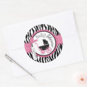 Chic Zebra Print Sticker R-PKBK-2 (Umschlag)