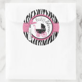 Chic Zebra Print Sticker R-PKBK-2 (Tasche)