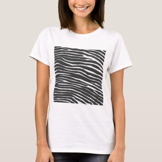Chic Zebra Print T-Shirt (Vorderseite)