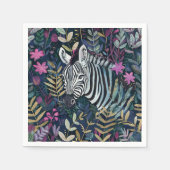 Chic Zebra Serviette (Vorderseite)
