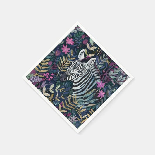 Chic Zebra Serviette (Ecke)