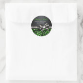 Chic Zebra Sweet Sixteen Sticker (Tasche)