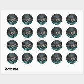 Chic Zebra Sweet Sixteen Sticker (Blatt)