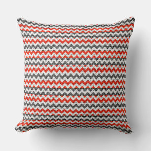 Chic Zickzack Burlap Rustic #26 Kissen