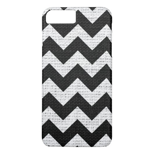 Chic Zickzack Burlap Rustic #45 Case-Mate iPhone Hülle (Rückseite)