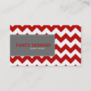 Chic-Zickzack Streifen Visitenkarte