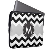 Chic Zickzack Stripes Muster Laptopschutzhülle (Vorne Rechts)
