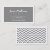 Chic Zickzack Telefonnummerkarte (Vorne/Hinten)