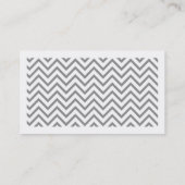Chic Zickzack Telefonnummerkarte (Rückseite)