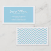 Chic Zickzack Telefonnummerkarte (Vorne/Hinten)