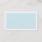 Chic Zickzack Telefonnummerkarte (Rückseite)