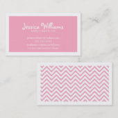 Chic Zickzack Telefonnummerkarte (Vorne/Hinten)