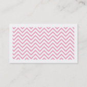 Chic Zickzack Telefonnummerkarte (Rückseite)