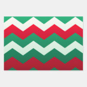 Chic Zickzack und Polka-Dot Urlaub Geschenkpapier Set (Vorderseite)