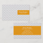 Chic Zickzack Visitenkarte (Vorne/Hinten)