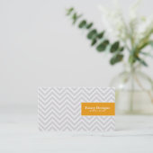 Chic Zickzack Visitenkarte (Stehend Vorderseite)