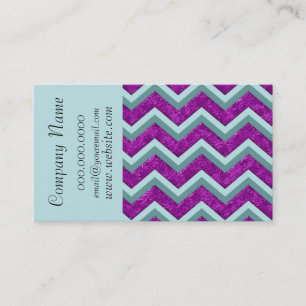 Chic Zickzack ZigZag Muster Business Card Visitenkarte