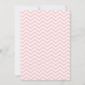 Chic Zigzags Pattern Hochzeit Einladung (Rückseite)