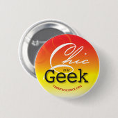 Chic, zum Aussenseiter-Knopf zu sein hell Button (Vorne & Hinten)