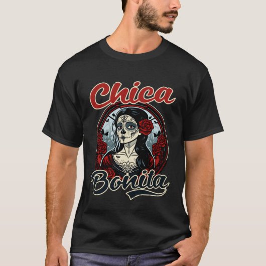 Chica Bonita Cinco De Mayo T-Shirt (Vorderseite)