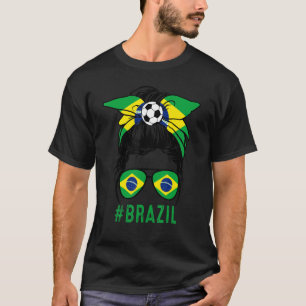 Chica Brasilien Flagge Brasilianisches Mädchen Pri T-Shirt