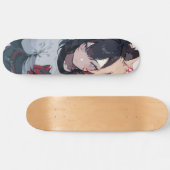 Chica Cat Skateboard (Horizontal)