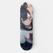 Chica Cat Skateboard (Vorderseite)